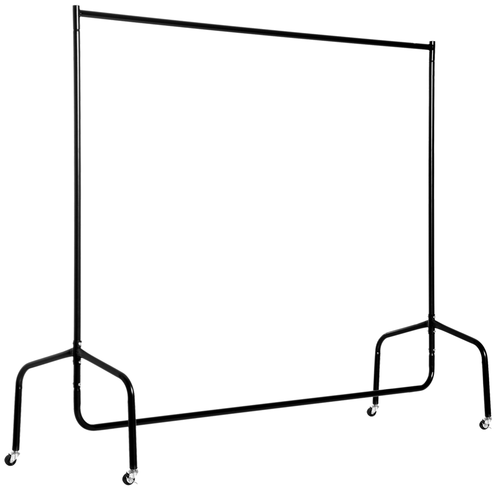 HOMCOM Kleiderständer Kleiderwagen Wäscheständer Rollgarderobe Garderobenständer (150 x 60 x 170 cm)