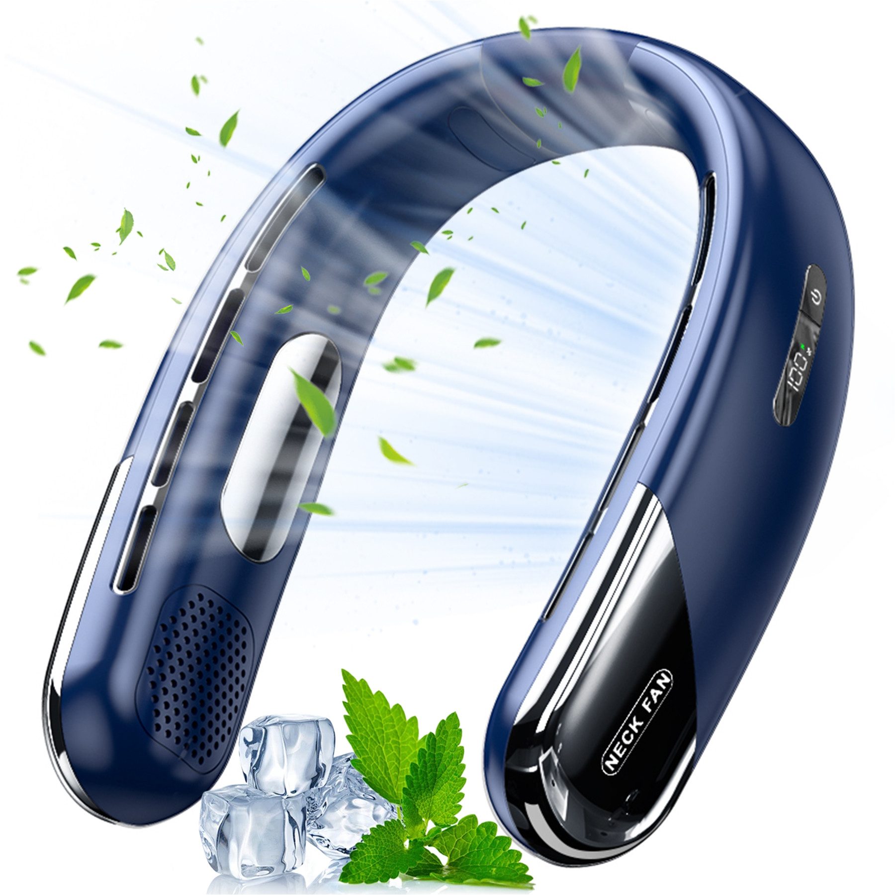 Mini USB-Ventilator Nackenventilator Hals Ventilator 2400 mAh Wiederaufladbarer Ventilator