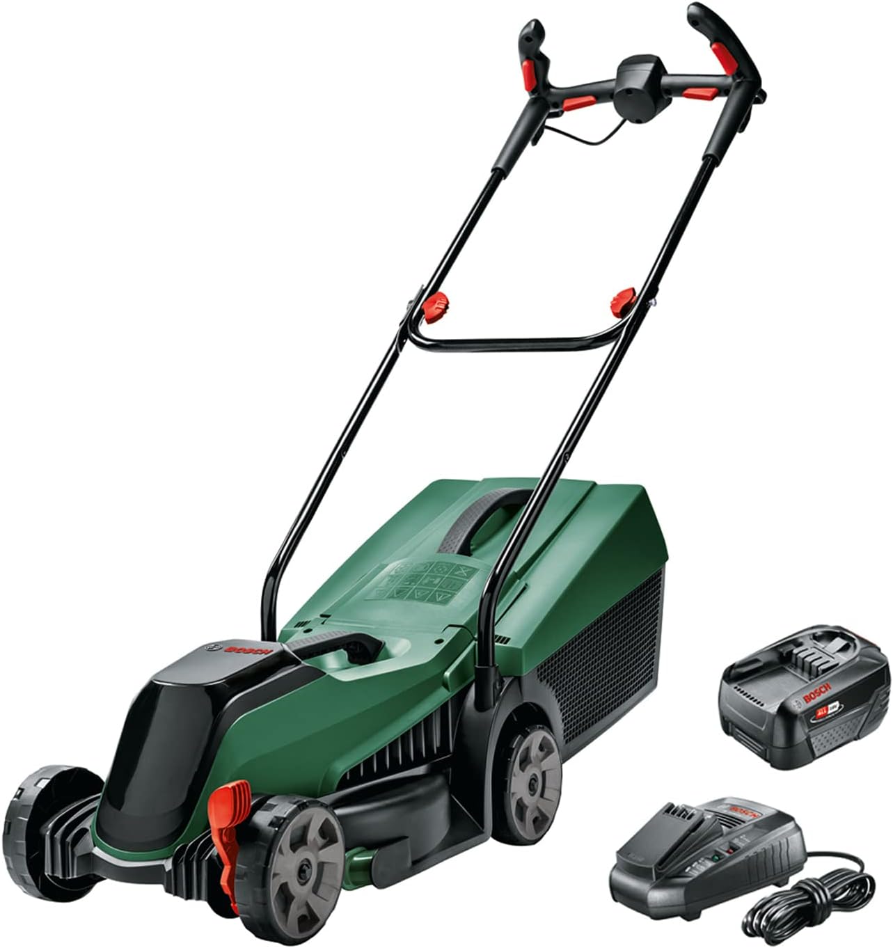 Bosch Accu Grasmaaier CityMower 18V-32-300 (18 Volt, 1x Accu 4.0 Ah, Maaibreedte: 32 Cm, Gazonoppervlak tot 300 m, in Doos)