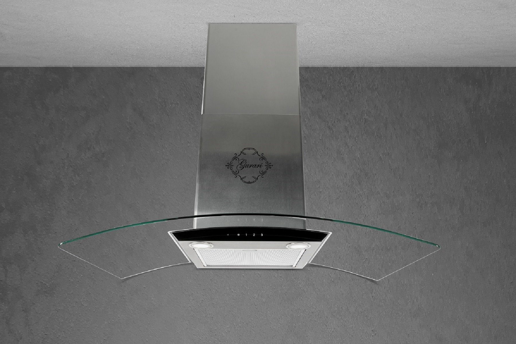 Wandhaube Dunstabzugshaube 60 cm GCH T 465 IS 60 BL PRIME N Schwarz Abzugshaube