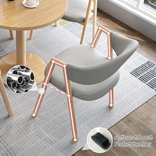 YHKJLYH Set Tavolo e sedie da Bar per la Colazione da Cucina, Tavolo Rotondo con Gambe in Metallo e 4 posti Imbottiti, Set di Tavolo e sedie per Reception di 5, Set di Tavolo e sedie per Club per sa : Casa e cucina