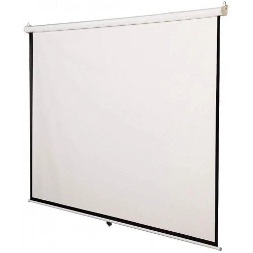 Giantex 120&prime;&prime; 4: 3 Manual Pull Down Auto Lock Projector Projection Screen 96&prime;&prime;X72&prime;&prime; White