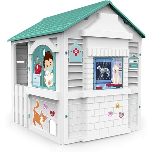 Chicos   Casetta per bambini Centro Verinario | Casetta da giardino per bambini dai 2 anni in su | Resistente e durevole | Include 11 utensili per futuri veterinari (89619) : Amazon.it: Giochi e giocattoli