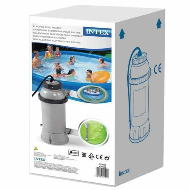 Intex 28684 Electric Pool Heater, 3000W, for Above Ground Pools up to 179 7/8in, Auto Shut off
