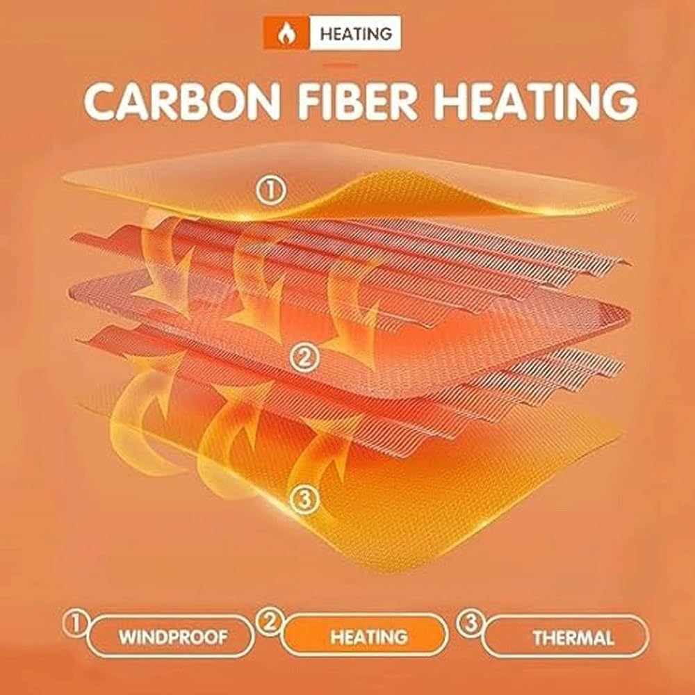 Beheiztes Unterwäsche-Thermoset, USB-isoliertes beheiztes Unterwäsche-Thermoset mit 3 Heizstufen und 22 Heizzonen für den Winter/Skifahren (Farbe: Hose, Größe: XL) (Hemd 4XL)