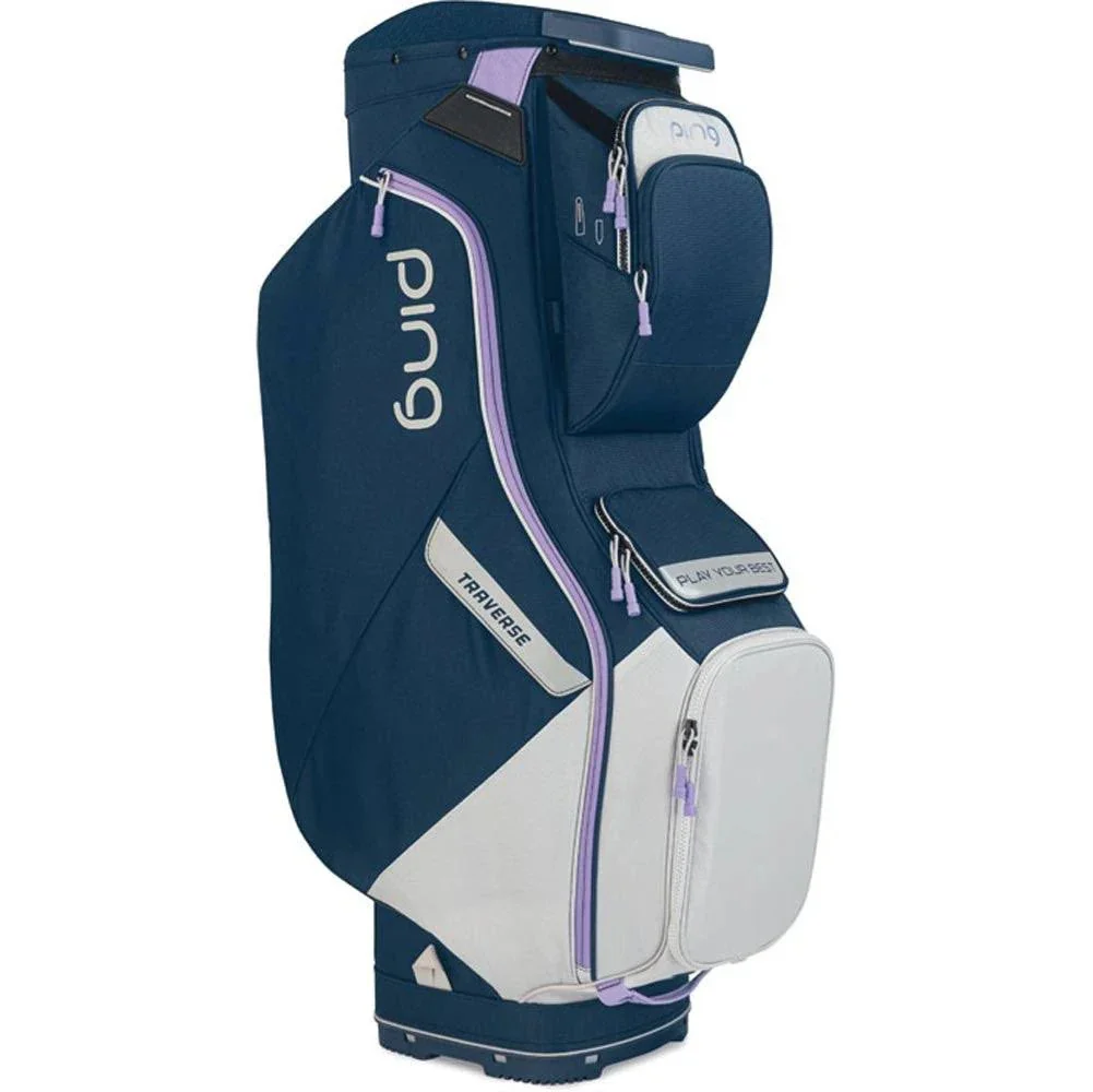 Ping Traverse Cart Bag - Black White