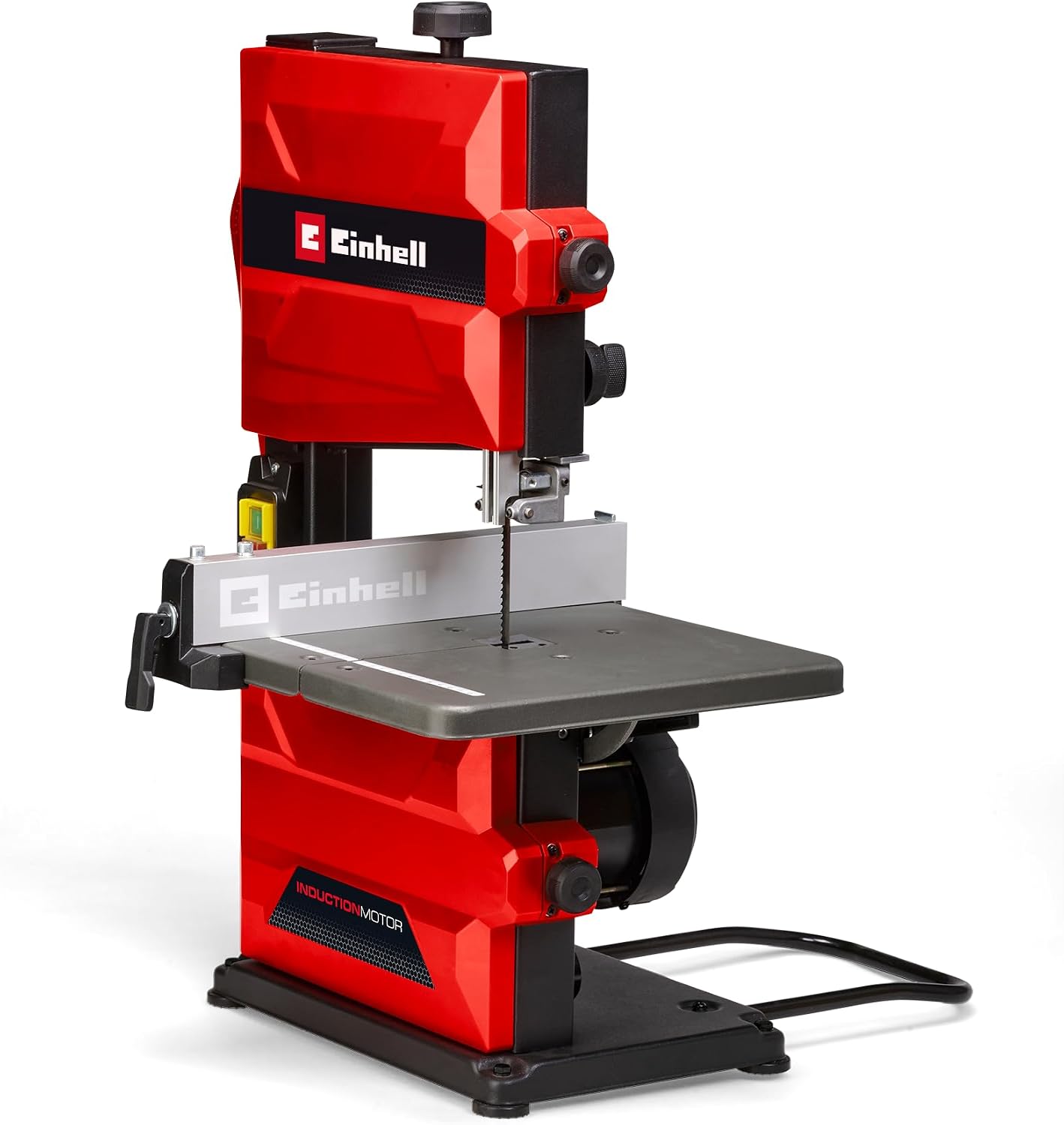 Einhell Sega a nastro TC-SB 200 + (300 W, cambio sega a nastro, barra parallela, regolazione dell'altezza, robusta guida per sega a nastro, tavolo inclinabile continuamente)
