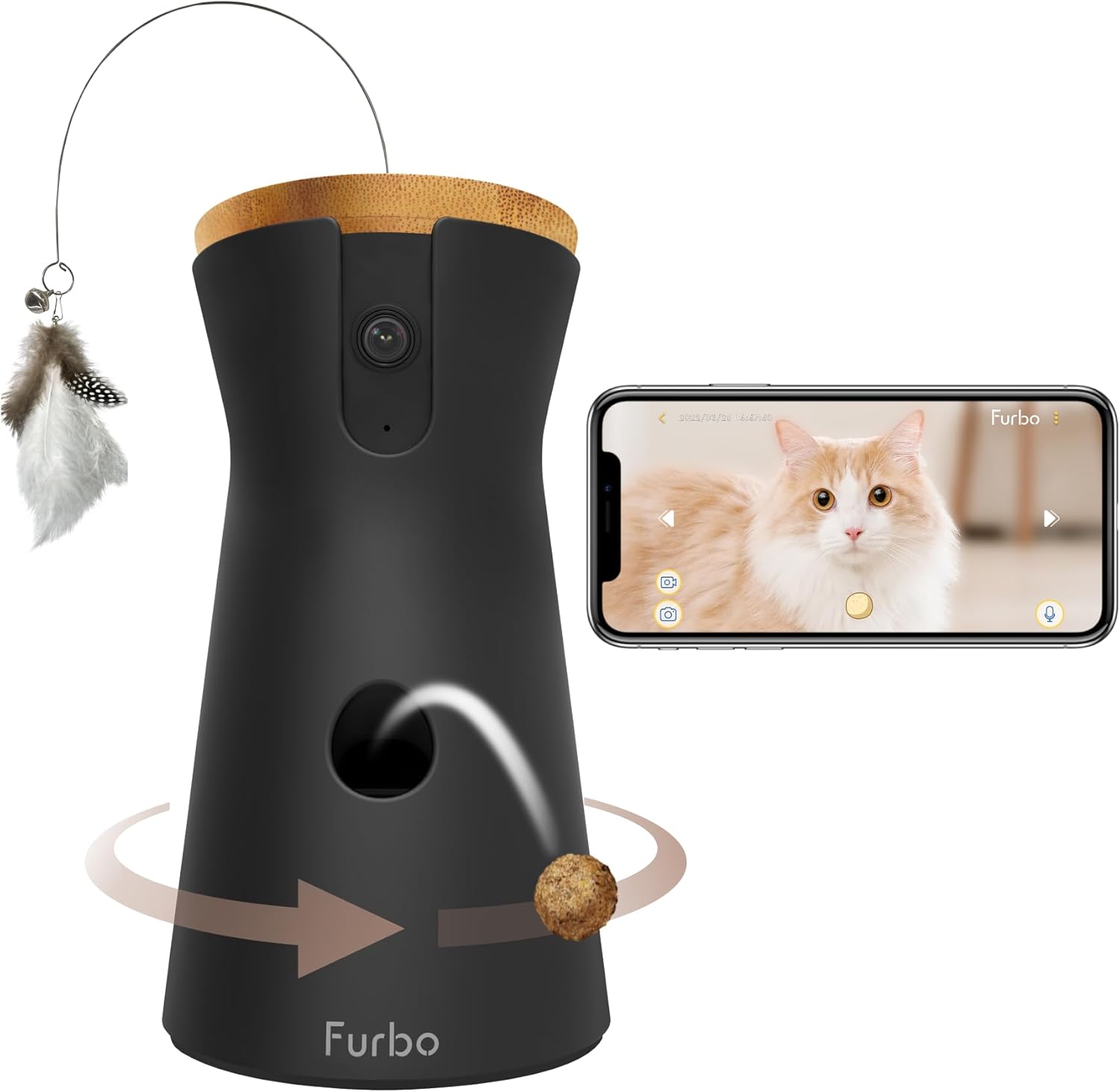 Furbo Videocamera 360° per Cani con Pacchetto Sicurezza Casa