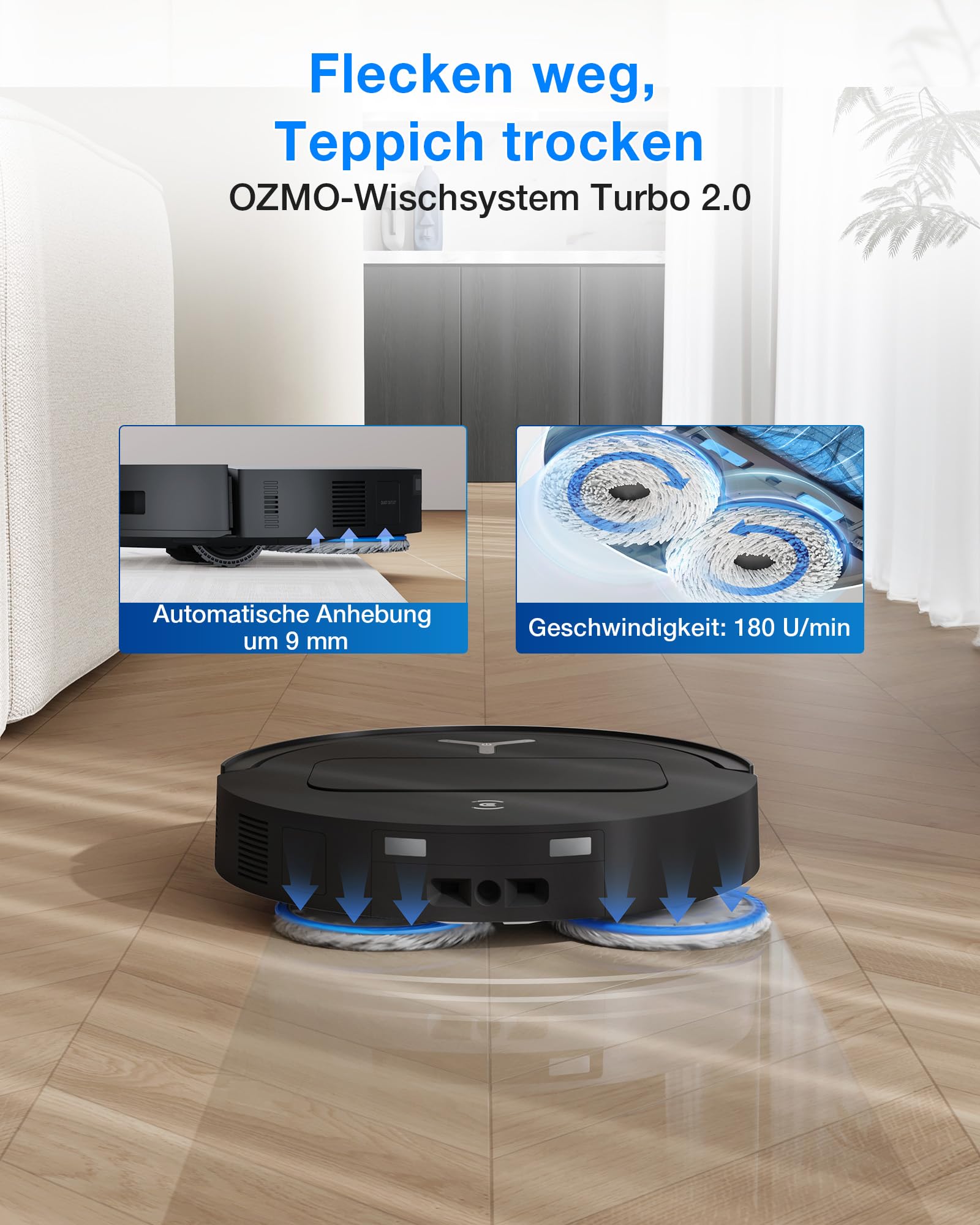 Saugroboter T50 Omni Gen3 mit 25.000 Pa, ZeroTangle 3.0 und All-in-One-OMNI-Station