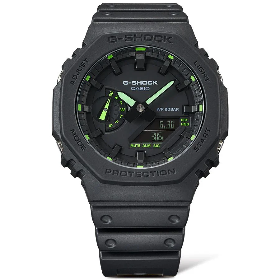 Orologio G-Shock GA-2100-1A3ER Neon Accent verde