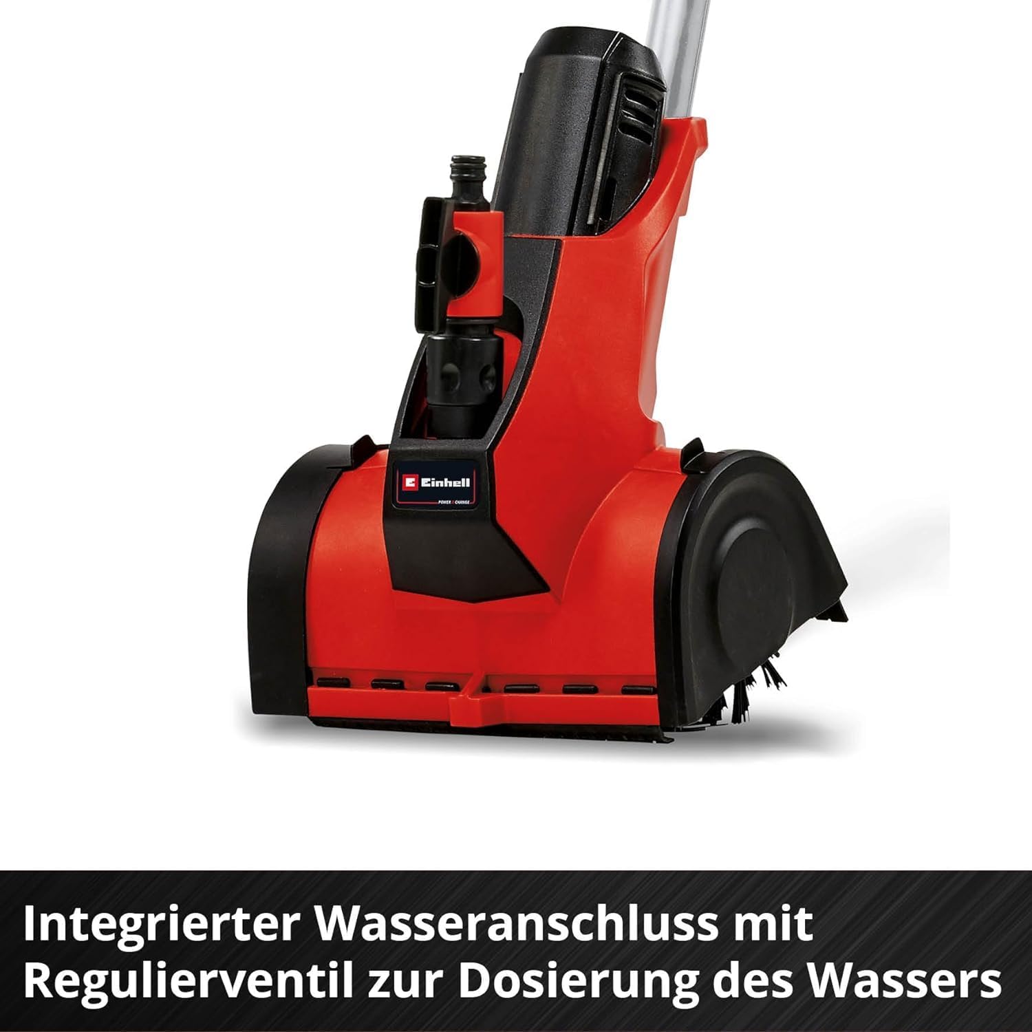 Einhell Akku-Oberflächenbürste PICOBELLA 18/215 Power X-Change (18 V, multifunktionell, integr. Gartenschlauchanschluss, inkl. Bürste MEDIUM, ohne Akku)