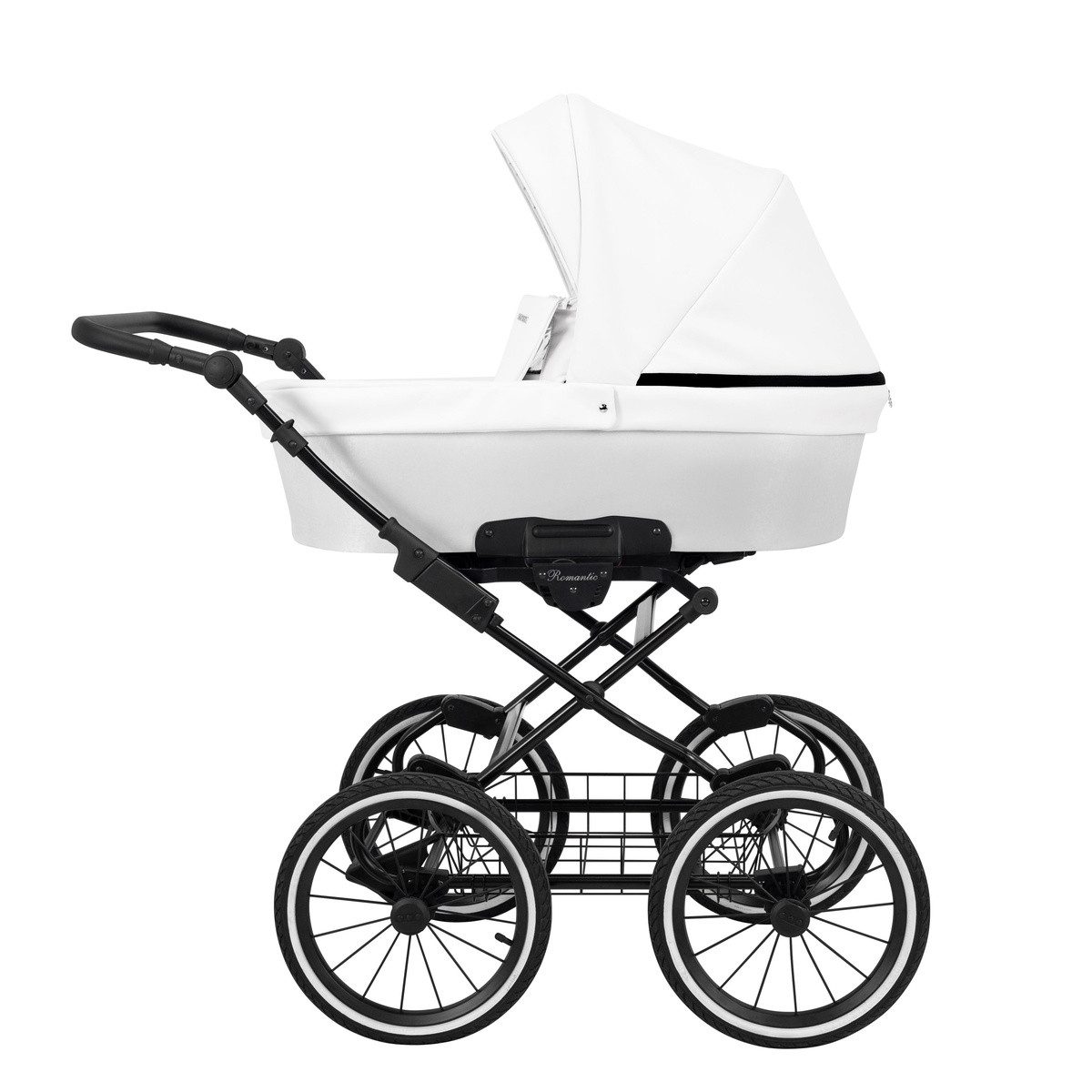 Kombi-Kinderwagen Romantic 2 in1 Öko-Leder Kinderwagen mit AIR WHEEELS
