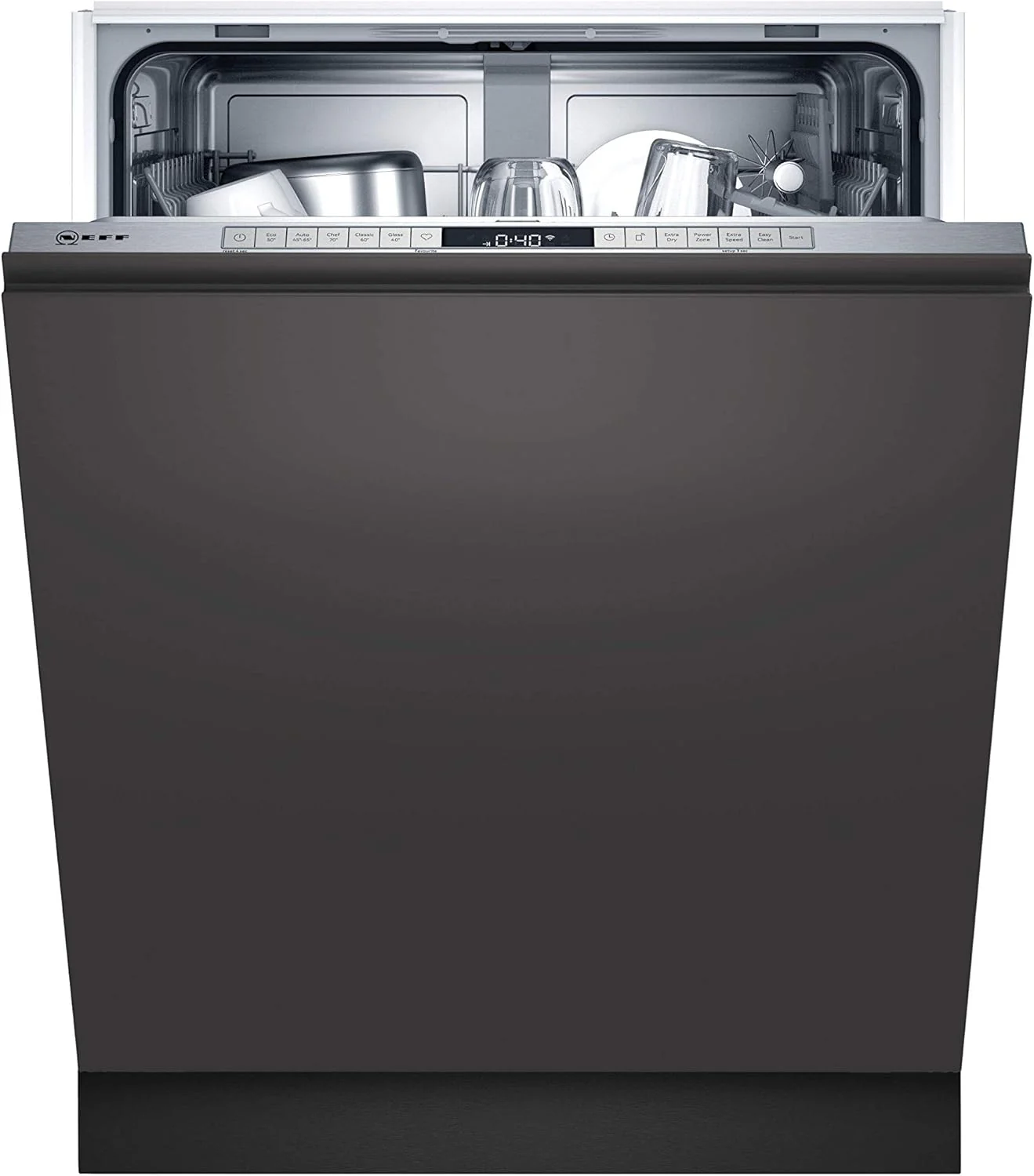 NEFF S155HTX15E N 50 Volledig ge?ntegreerde vaatwasser, 12 couverts, roestvrij staal, 81,5 cm hoogte