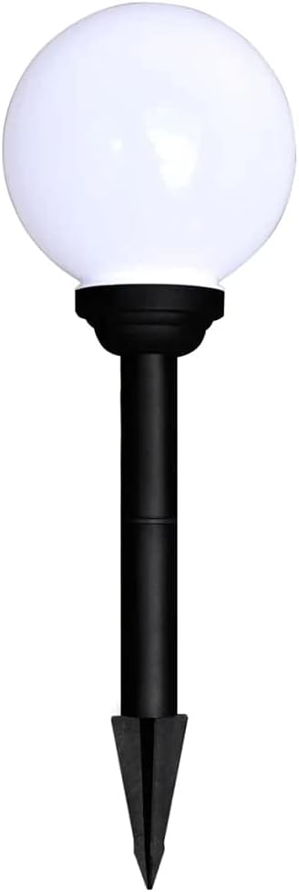 vidaXL 2x Wegeleuchte LED Kugel Solarkugel Gartenlampe Kugelleuchte Außenlampe Solarlampe Solarleuchte Außenleuchte Gartenleuchte 50cm mit Erdspieß