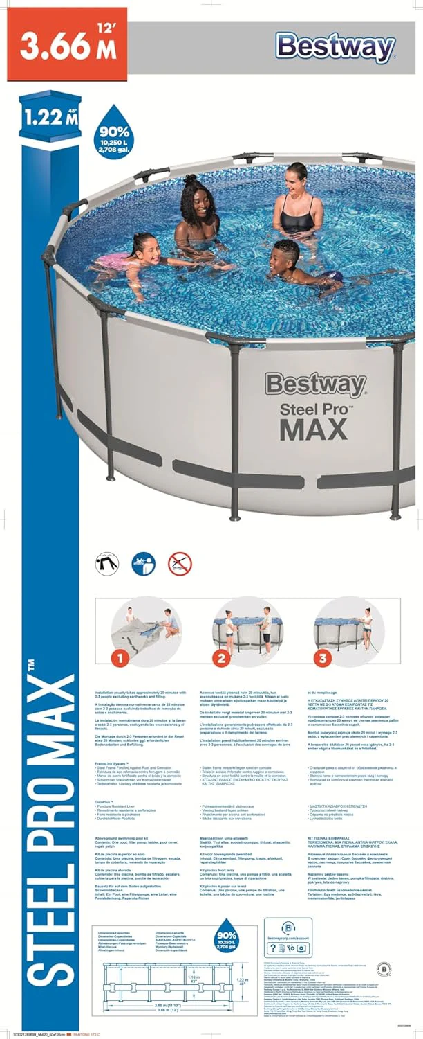 Bestway Steel Pro MAX 12' x 48