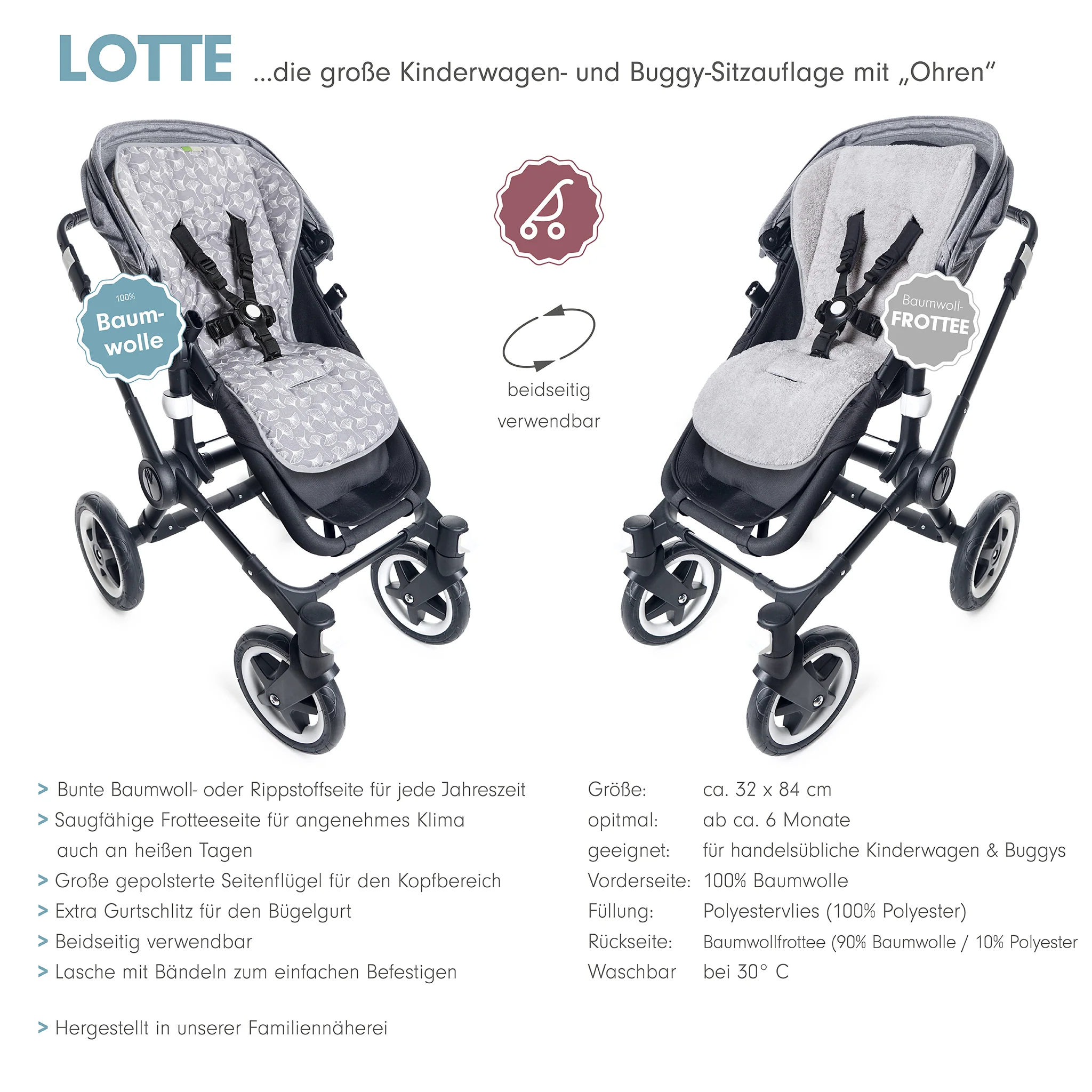 LOTTE FROTEE die gro?e Sitzauflage mit Ohren