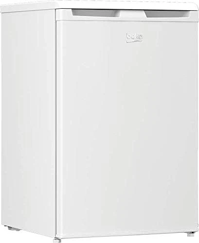 Beko TSE1424N b100 Tischkühlschrank, 128 l Gesamtrauminhalt, wechselbarer Türanschlag, gute Beleuchtung im Gerät, 37 dB, robuste Glasablagen, Weiß