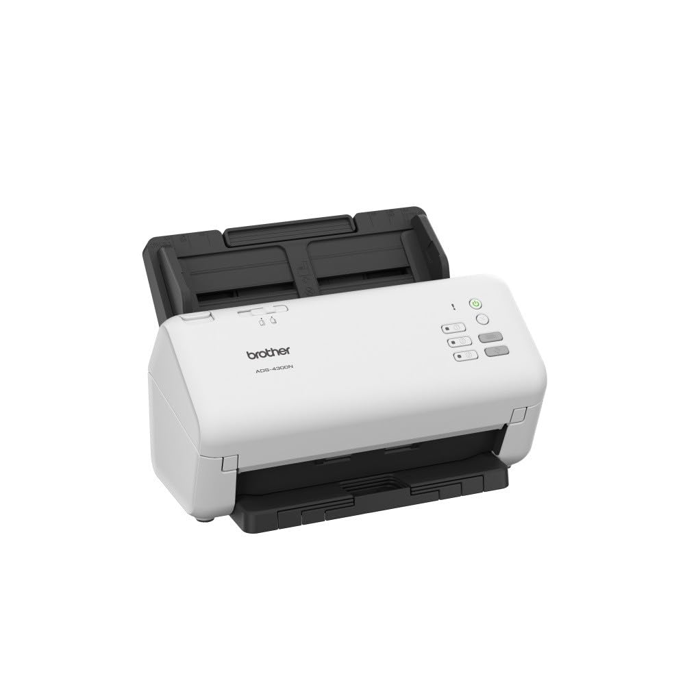 Dokumentenscanner ADS-4300N mit USB und LAN, Duplex-Scan bis 40 Seiten pro Minute, 80-Blatt-Vorlageneinzug