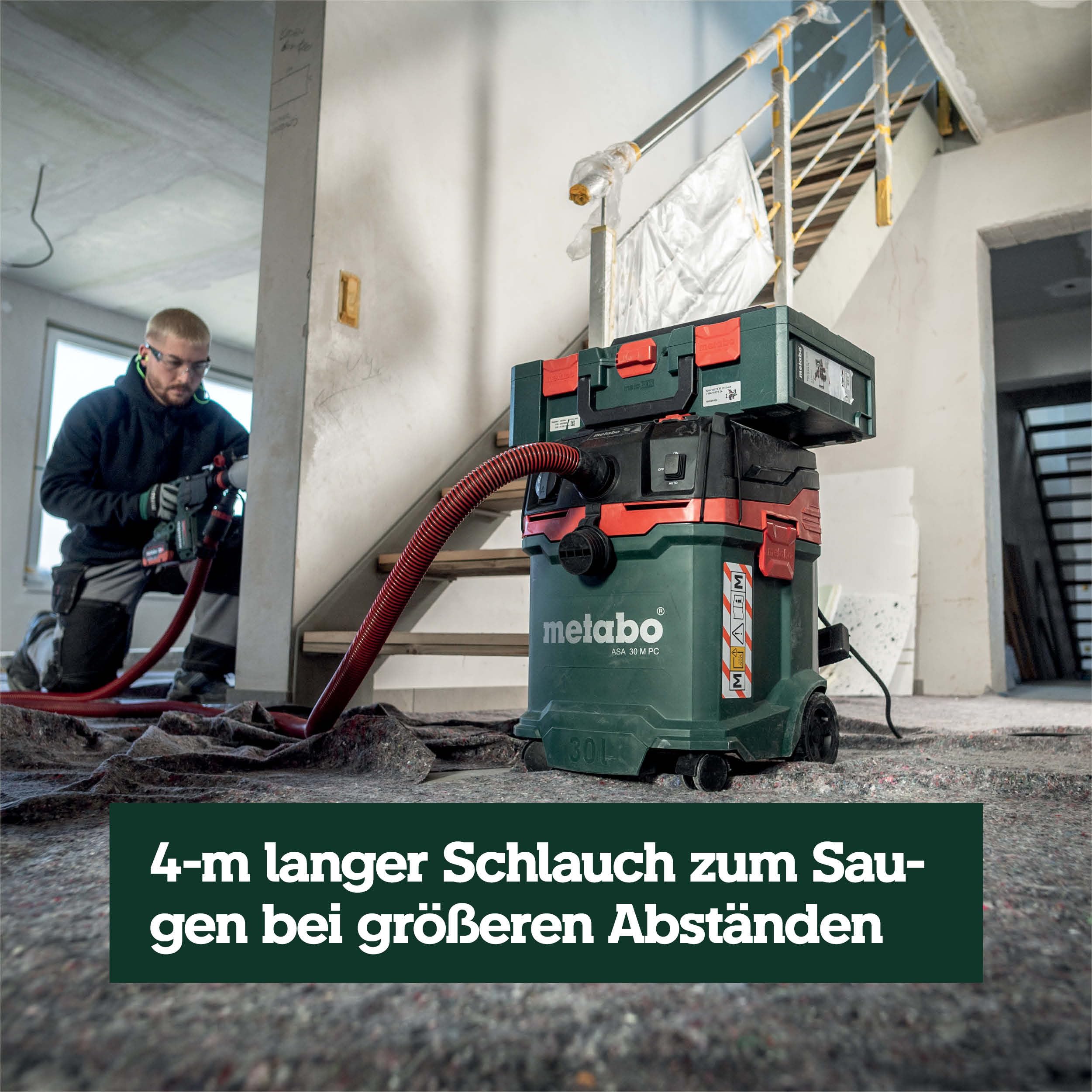 Nass- und Trockensauger ASA 30 M PC, 1200 W, Staubklasse M mit Abschaltautomatik und Antistatik-Ausstattung