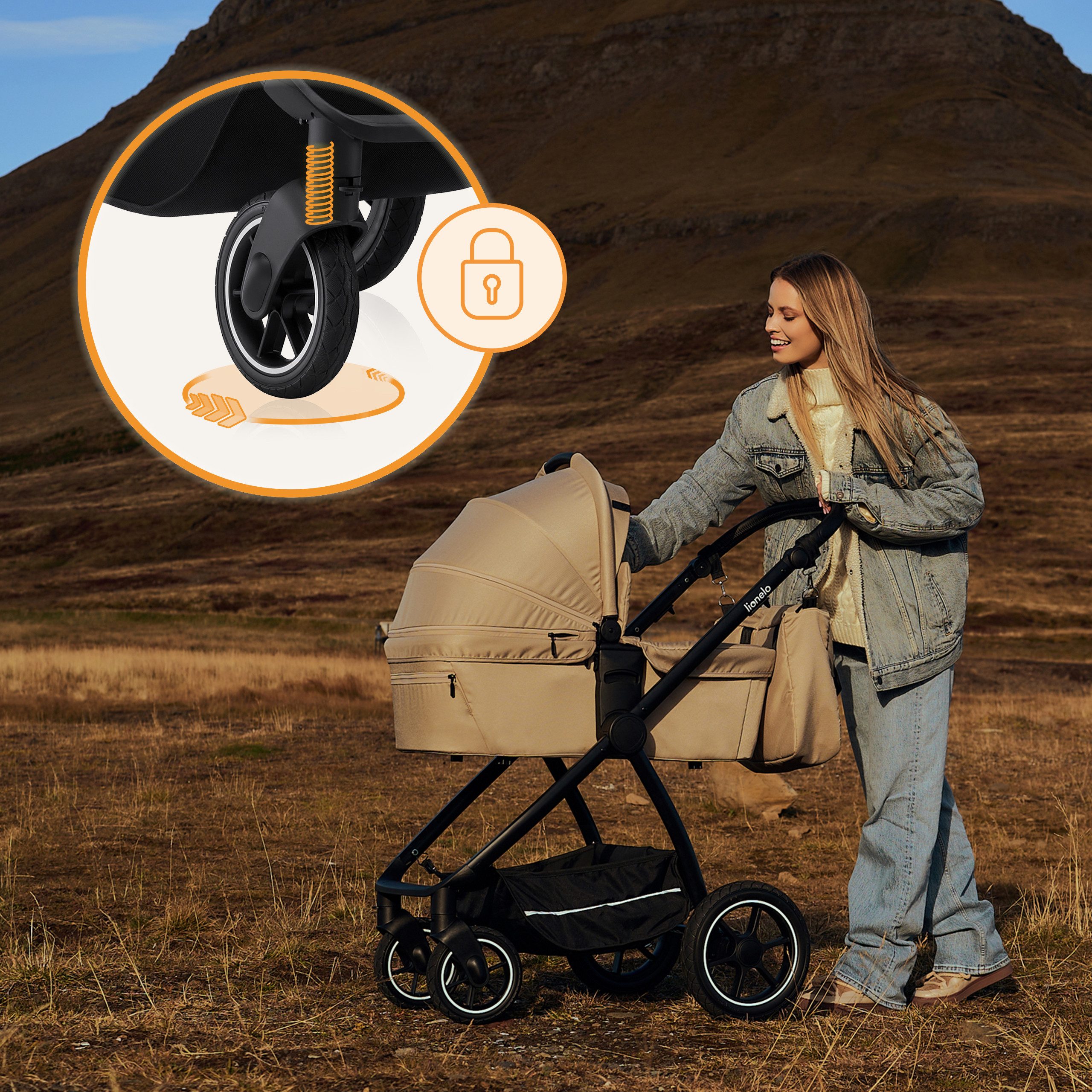 Kombi-Kinderwagen MERIL 2IN1