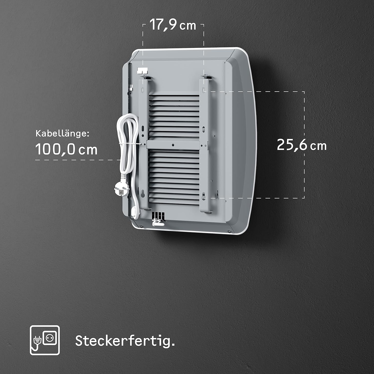 STIEBEL ELTRON Schnellheizer CK 20 Premium, 2 kW für ca. 25 m², VDE geprüft, LC-Display, Wochentimer, 120 Min. Timer, Silent Mode, Heizlüfter energiesparend, Bad, 237835