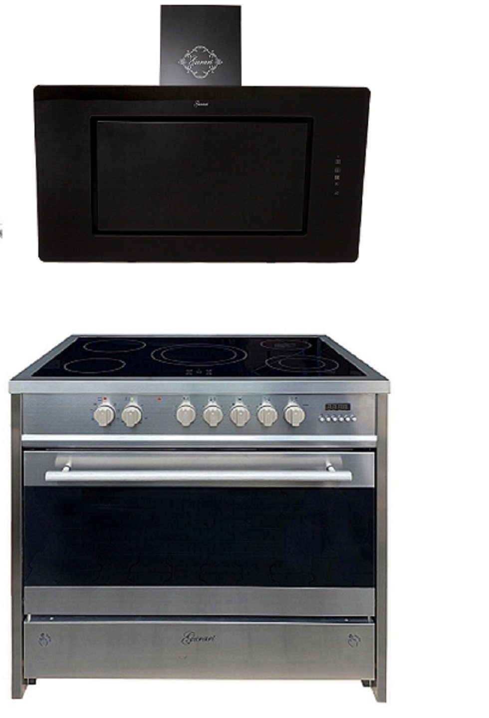 Elektro-Standherd GCH E 912 X+GCH S 155 BL 90 Prime/