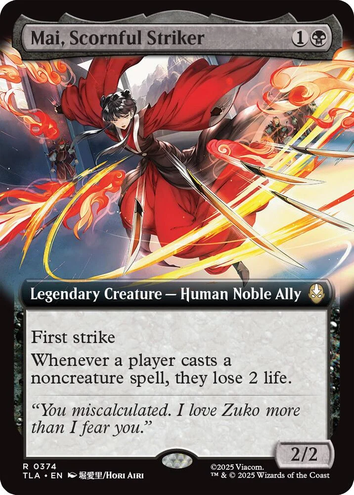 Mai, Scornful Striker (Extended Art) (374) (Avatar: The Last Airbender)