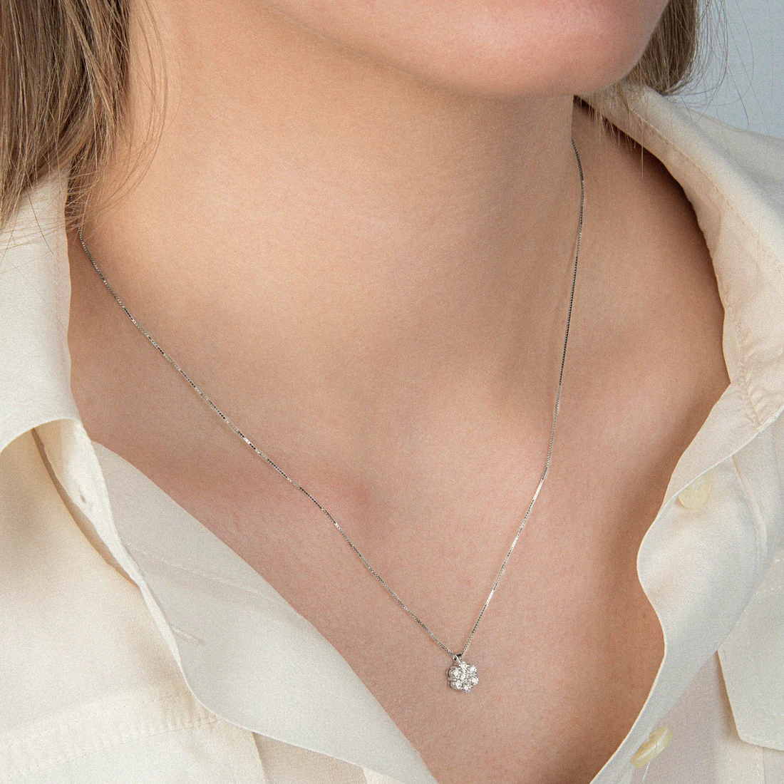 Collana Mirco Visconti rosetta magic in brillanti AB558/35