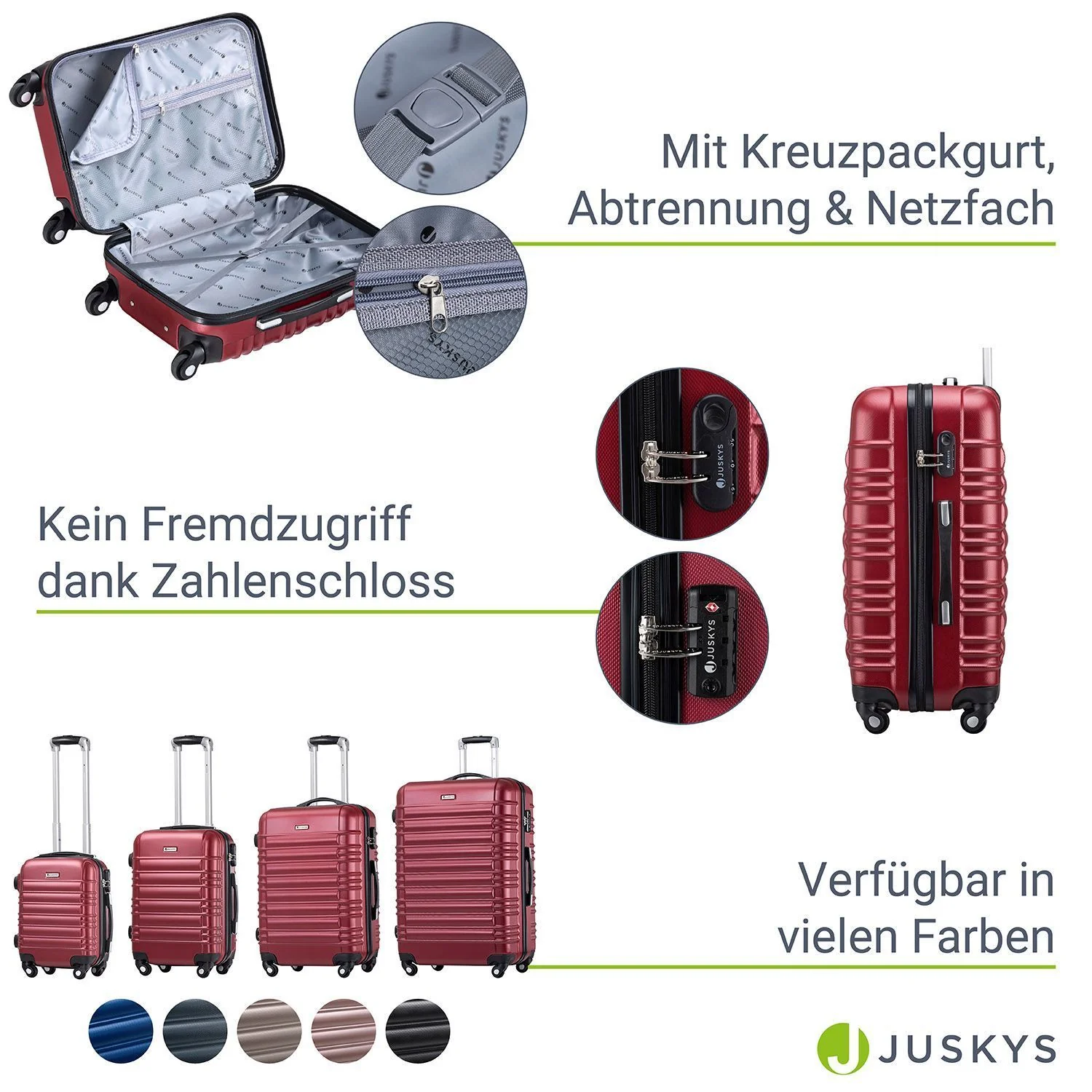 2025 Hartschalen Kofferset Rom