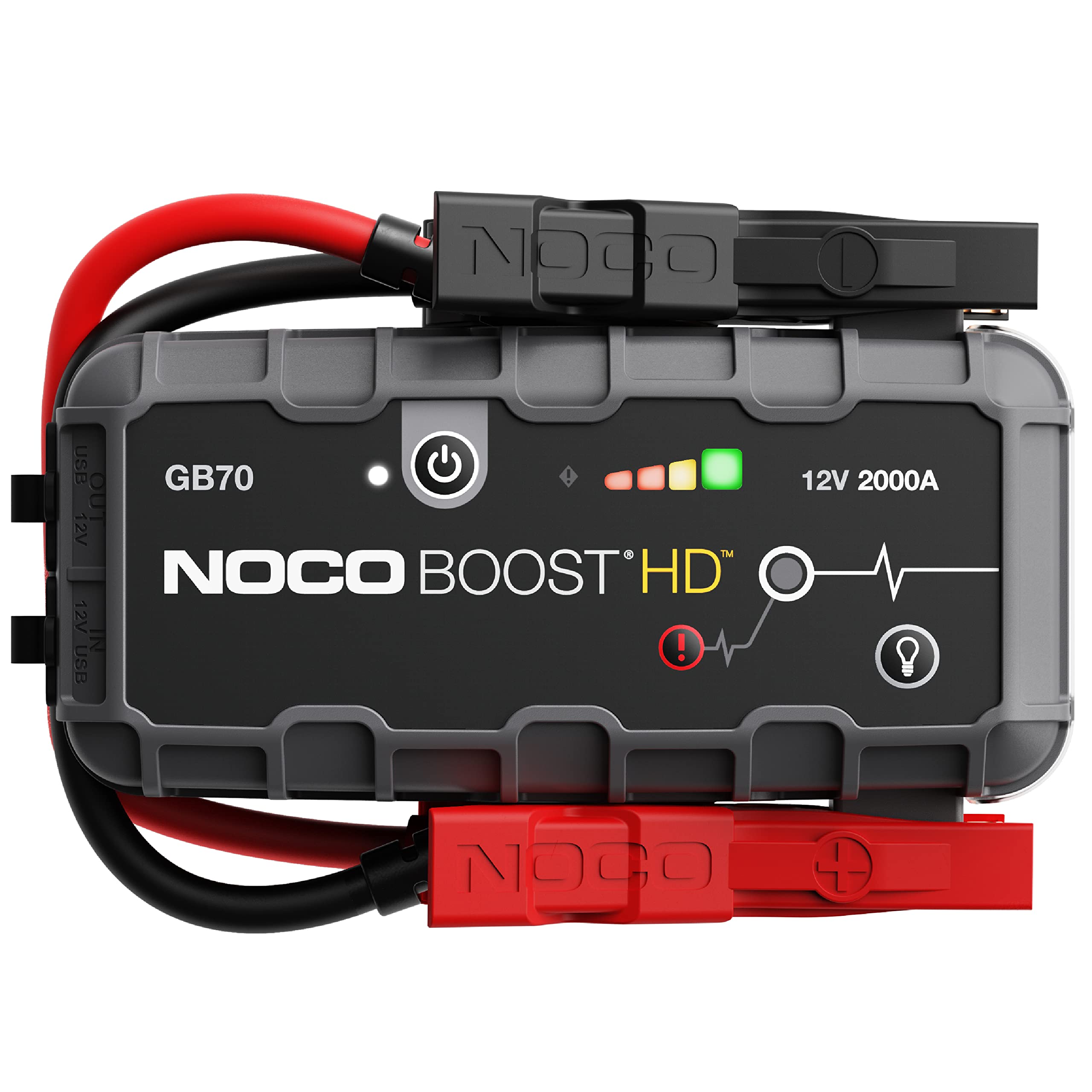NOCO Boost GB70 2000A Starthilfe Powerbank für Benzin bis 8,0L und Diesel bis 6,0L 12V Lithium Jump Starter