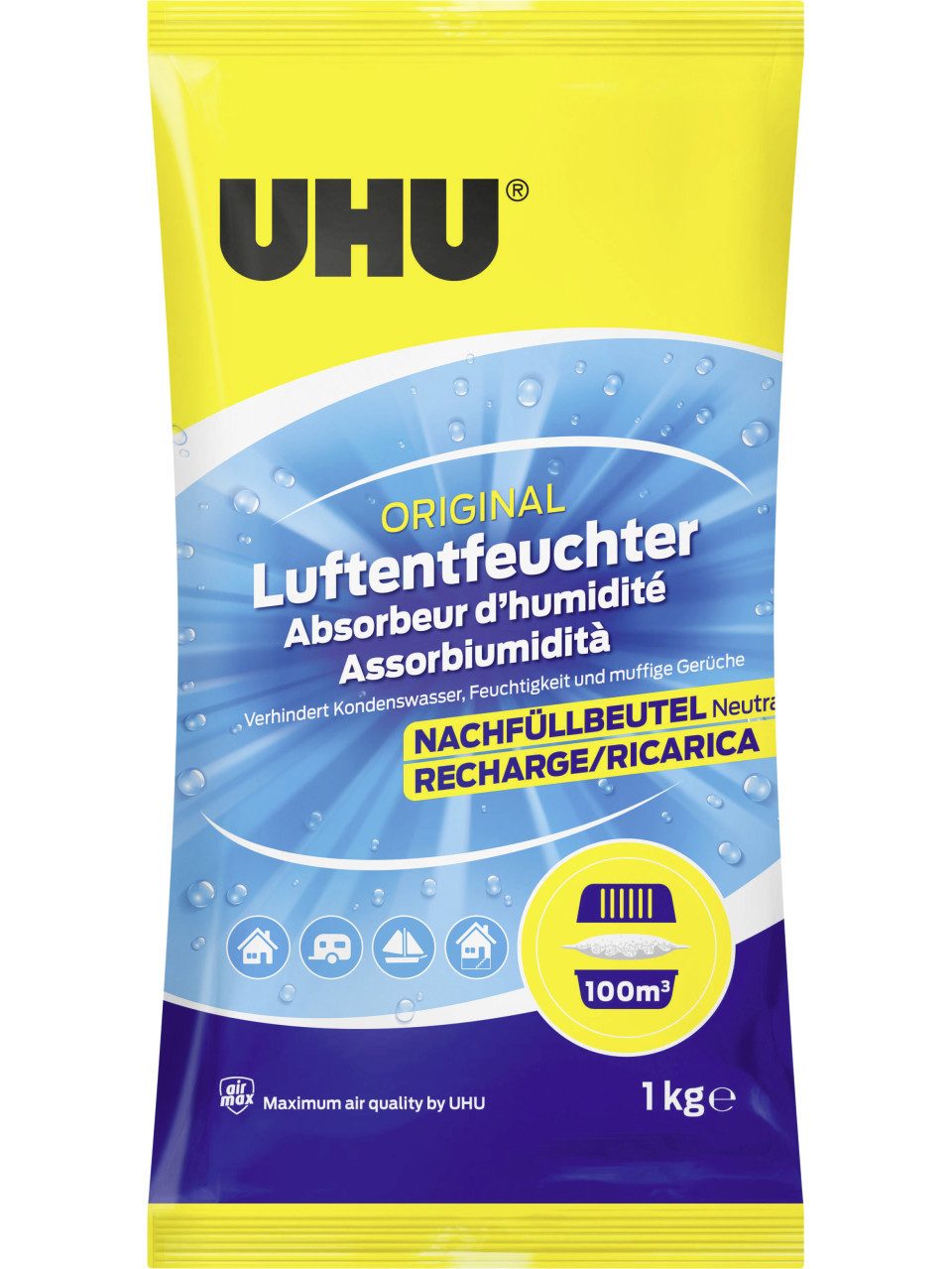 Luftentfeuchter UHU Luftentfeuchter Nachfüllbeutel 1000 g