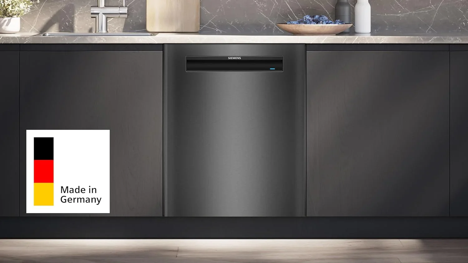 Siemens SN63EX14VE, iQ300 Smarter Geschirrsp��ler, Vollintegrierte Sp��lmaschine mit Besteckschublade, 60 cm, Auto T��r?ffnung dank autoOpen dry, Besonders leise durch iQdrive-Motor, infoLight aquaStop