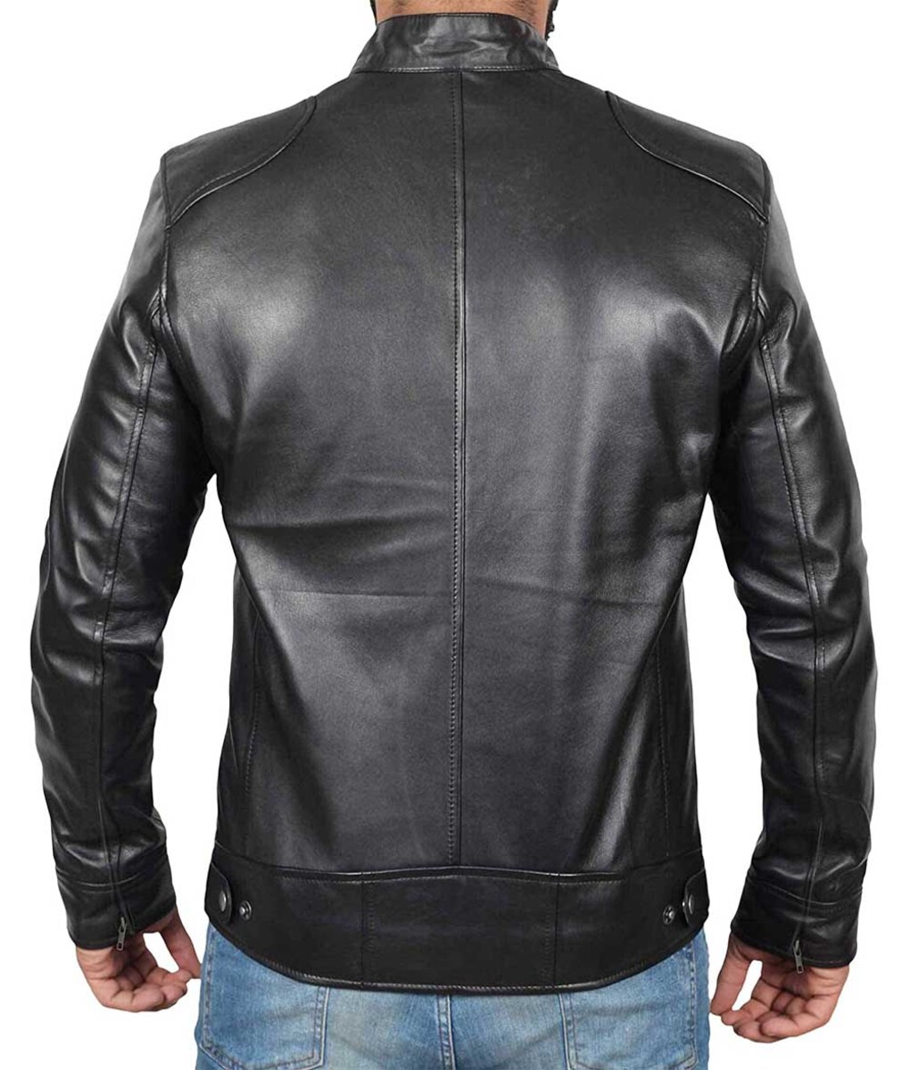 Frank Cafe Racer Leather Jacket