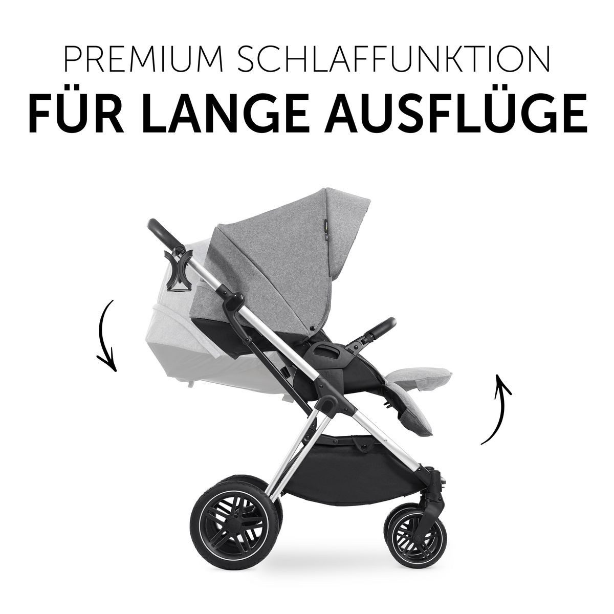 Kombi-Kinderwagen Vision X Duoset Silver - Melange Grey