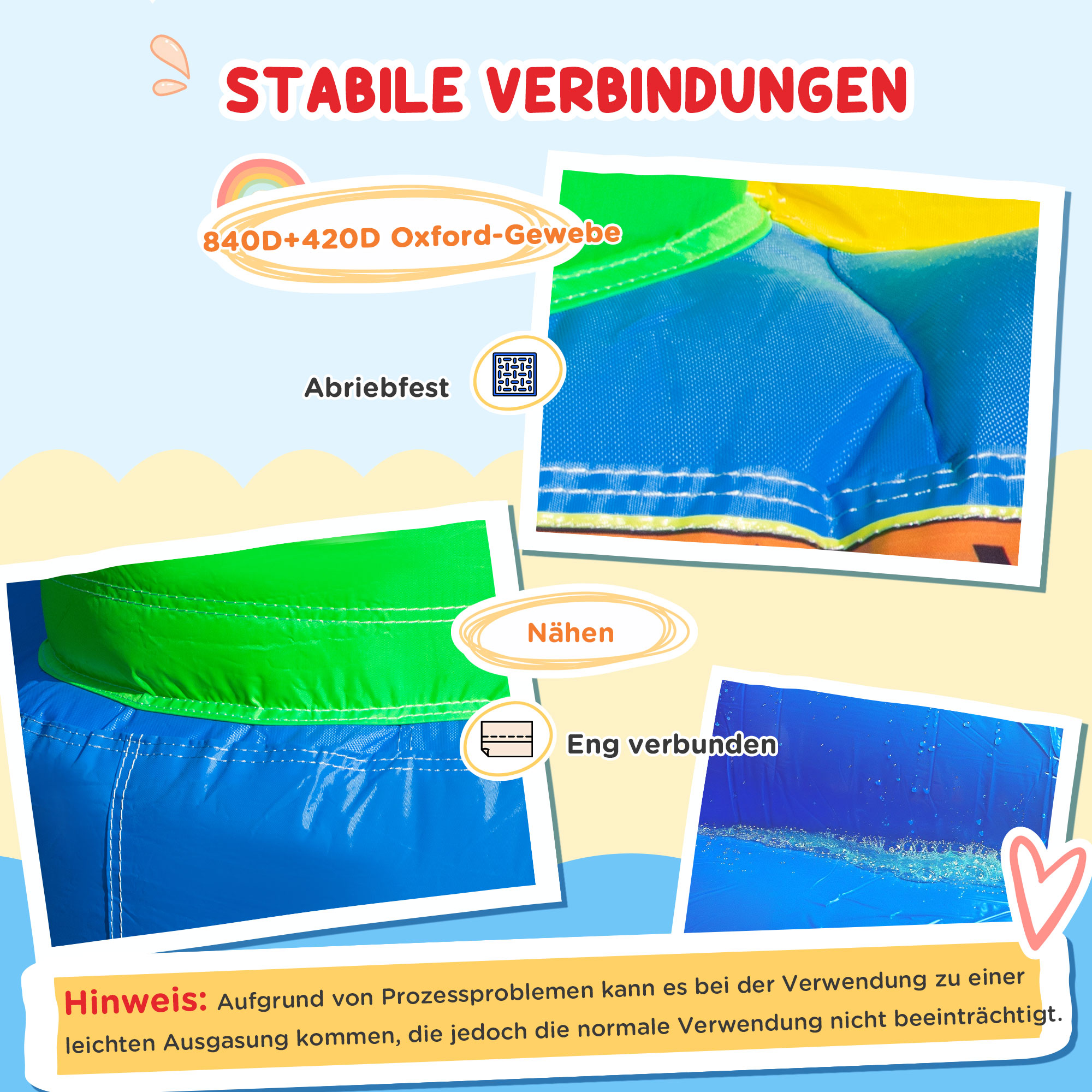 Springkasteel met Glijbaan en Veiligheidsnet, tot 100 kg, 3-10 jaar, 300x180x160cm
