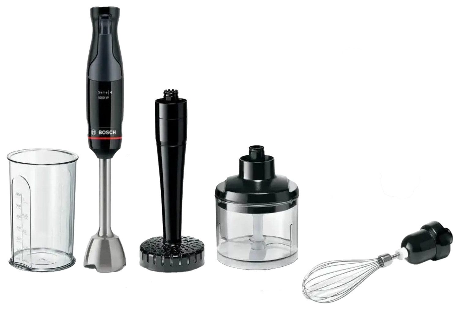 Stabmixer Bosch MSM4B623 Serie4 ErgoMaster Stabmixer-Set 1000W Piano black