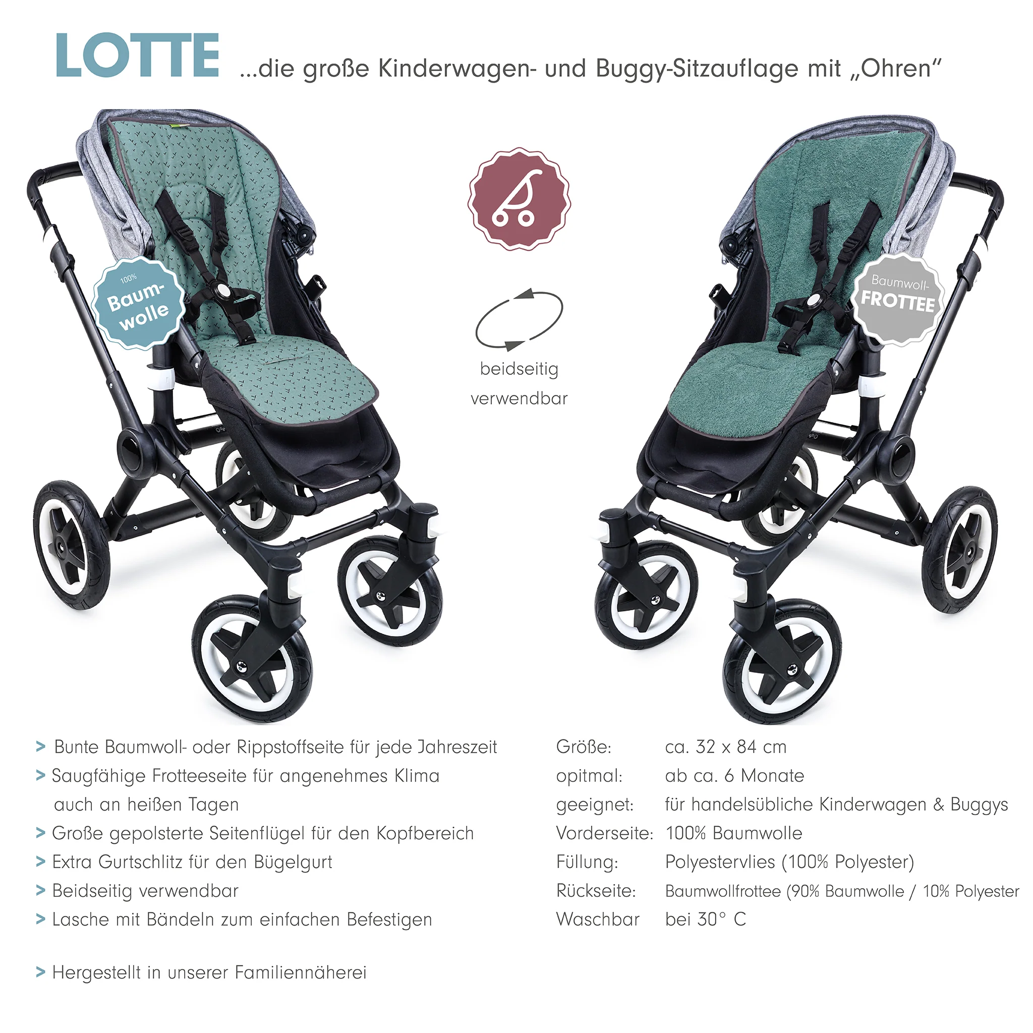 LOTTE FROTEE die gro?e Sitzauflage mit Ohren