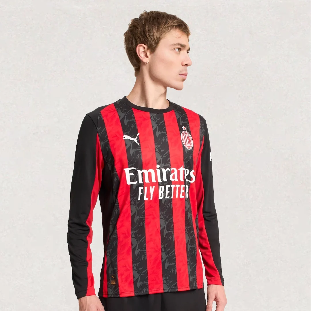 AC Milan 25/26 Home Long Sleeve Jersey