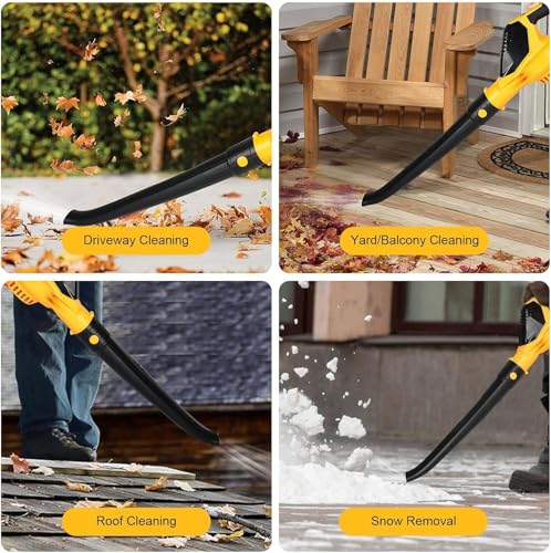 Soffiatore senza fili per Dewalt 20 V max batteria con caricatore DCB112 e batteria da 3,0 A, controllo della velocità a 5 livelli, ventilatore per foglie motore brushless 150 MPH per la cura del : Amazon.it: Giardino e giardinaggio