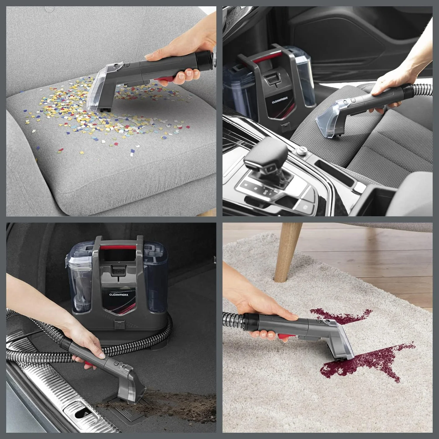 Lava moquette E Tappeti Con Tubo 1,2m E Serbatoio 0,5/1,1l 9kpa