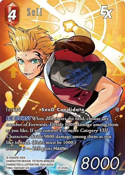 Zell EX (Full Art) (27-012H) (Journey of Discovery)