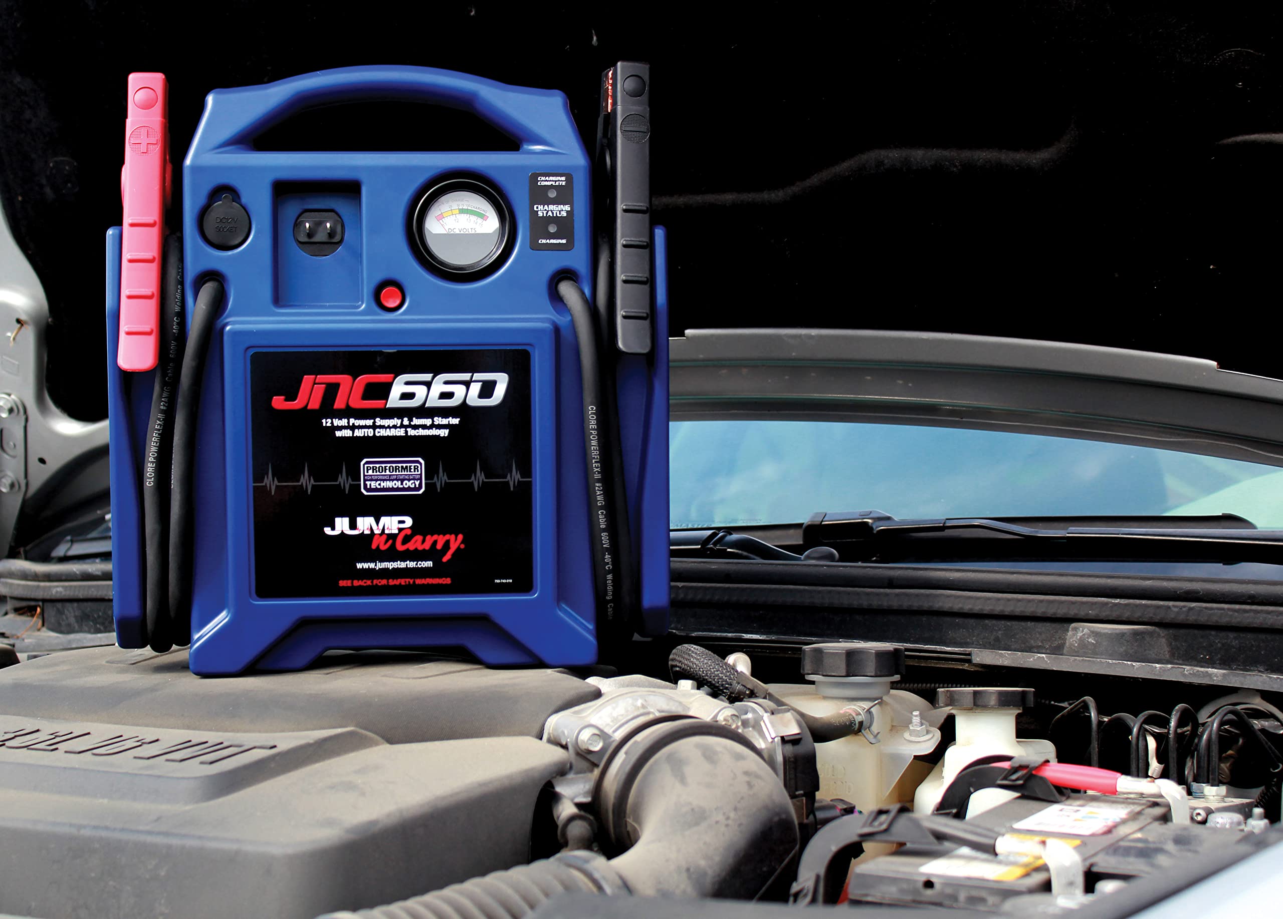 Clore Automotive Jump-N-Carry JNC660 1700 Peak Amp 12 Volt Jump Starter