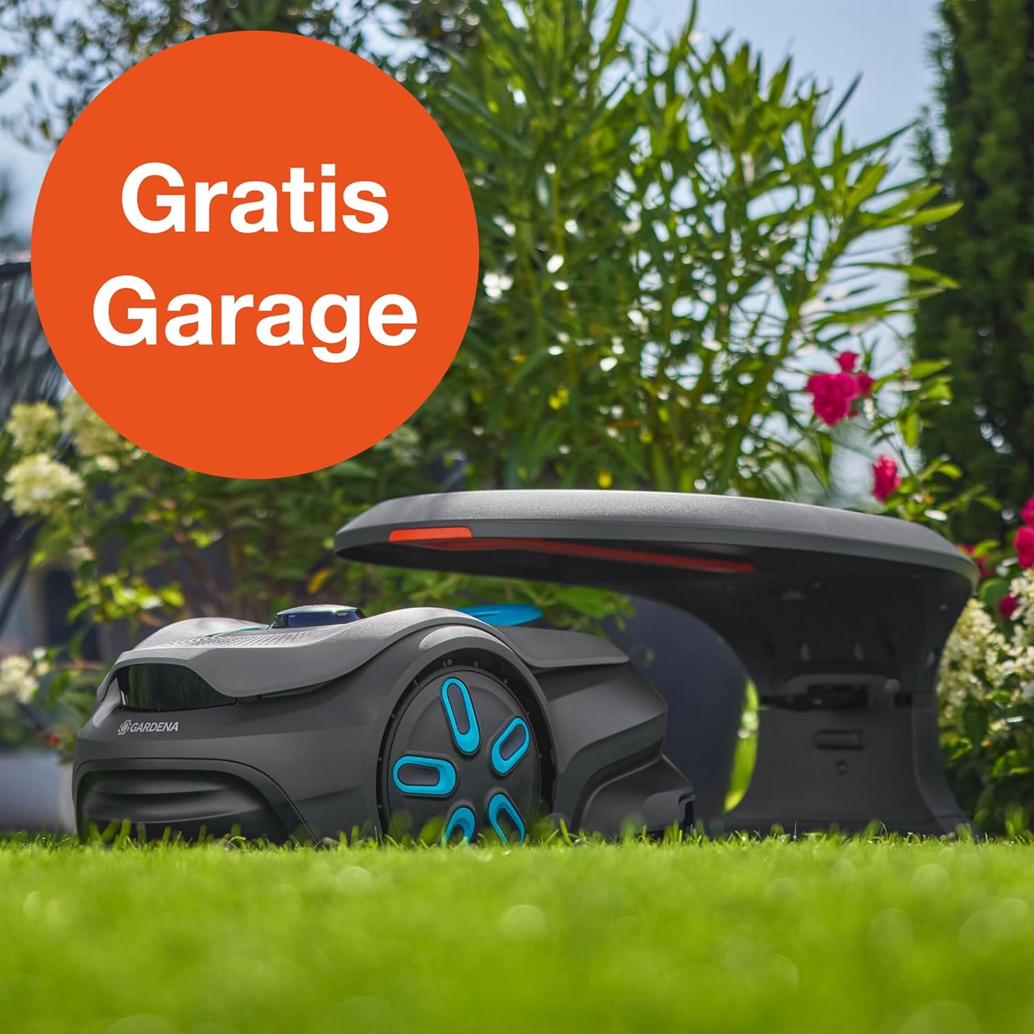 Gardena smart SILENO Free Set 750 m² Mähroboter, kabellos, für Rasenflächen bis 750 m², LONA Intelligence, ohne Begrenzungskabel, leiser Betrieb, intelligenter Mäher mit App Steuerung (19924-47)