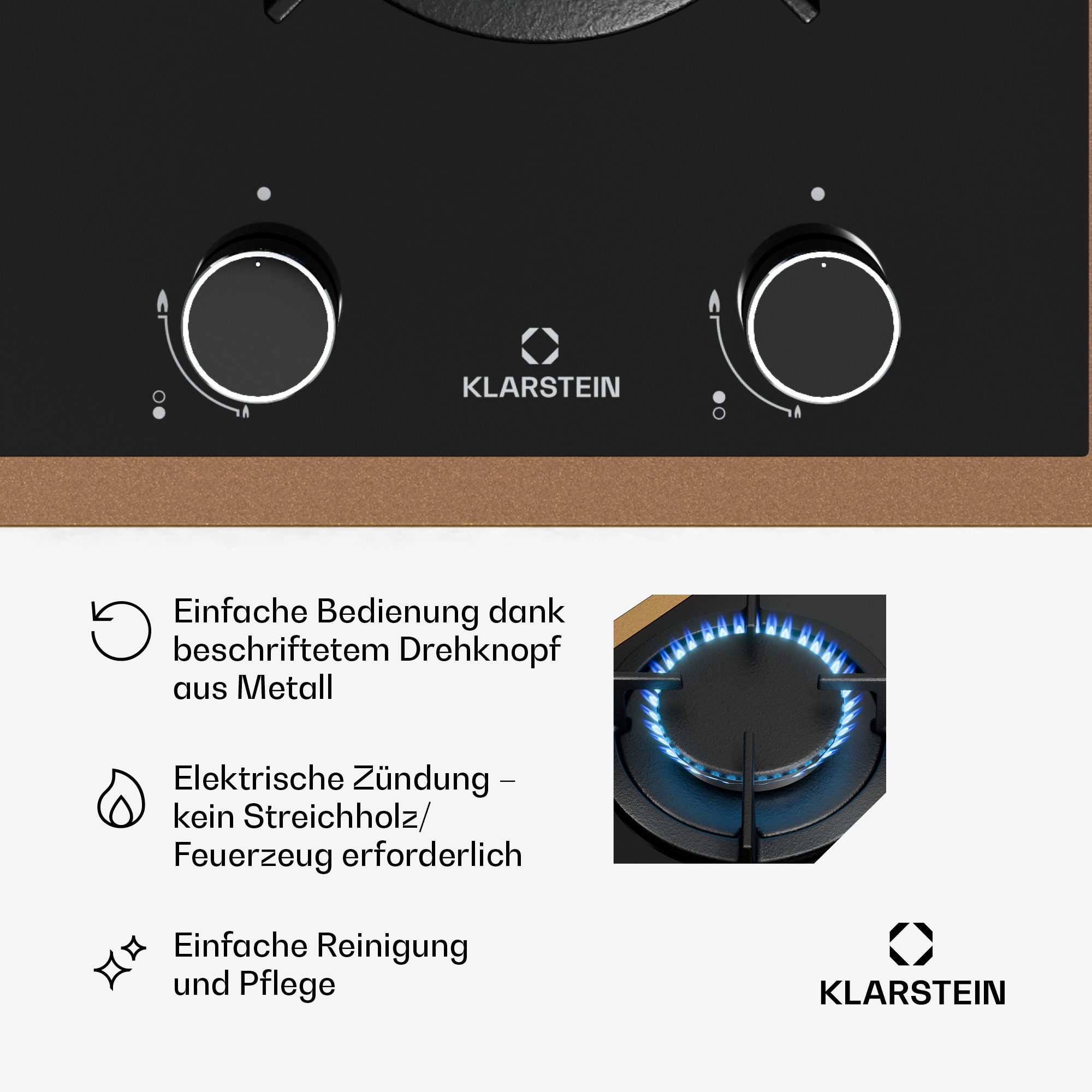 Induktions-Kochfeld Lumiflame