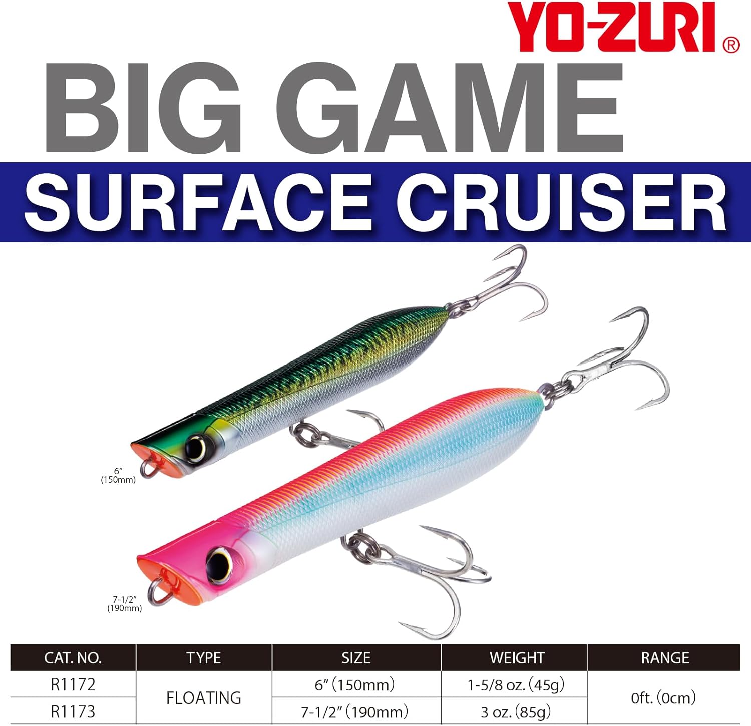 Yo-Zuri Surface Cruiser Floating