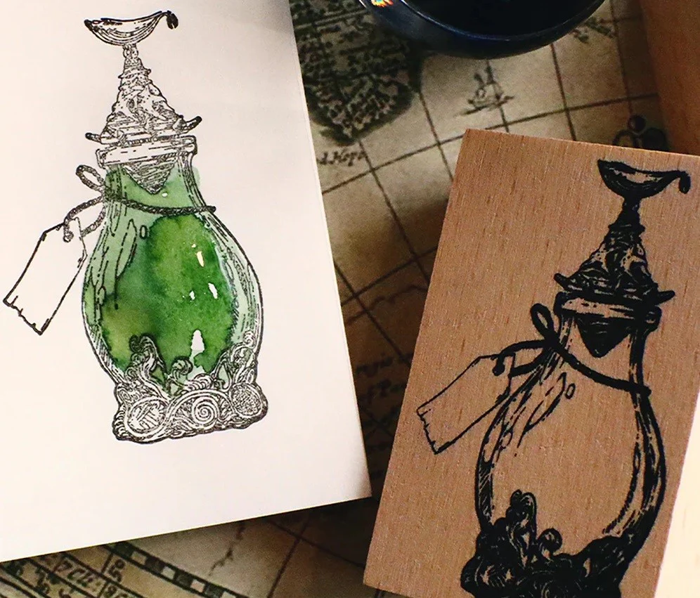 Dominant Industry Wood Stamp - A Log of Atlantis