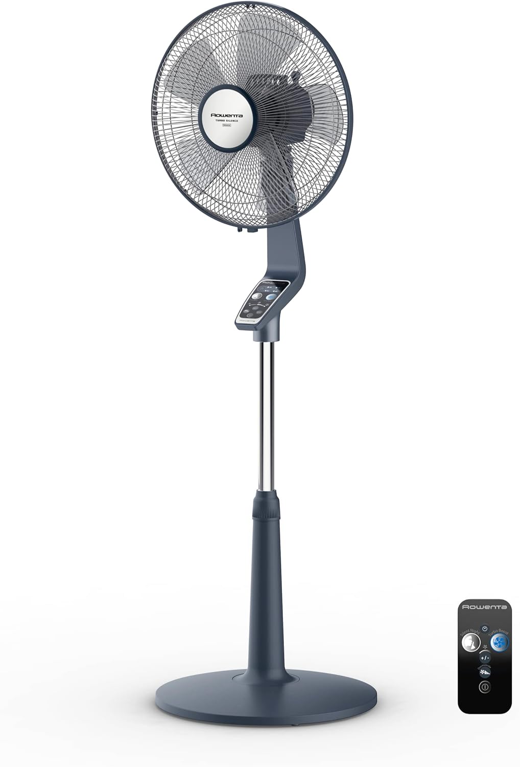 Rowenta Silence Extreme Floor Fan with 4 Speeds and Turbo Boost Silent Fan, Automatic Oscillation, White, Vu5640