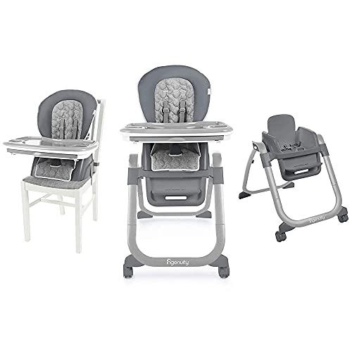Ingenuity SmartServe 4 in 1 seggiolone con vassoio girevole   Connolly   Seggiolone, seggiolino per bambini e booster : Prima infanzia