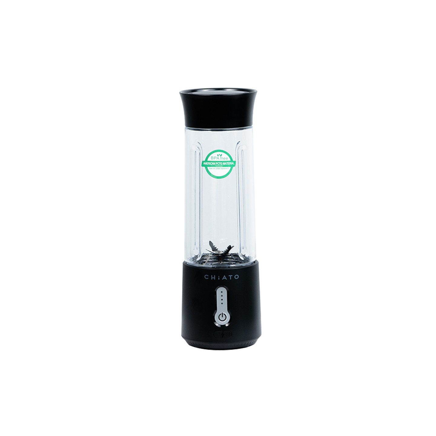 Akku-Smoothie-Maker CHiATO BlendPLAY Blender - Schwarz