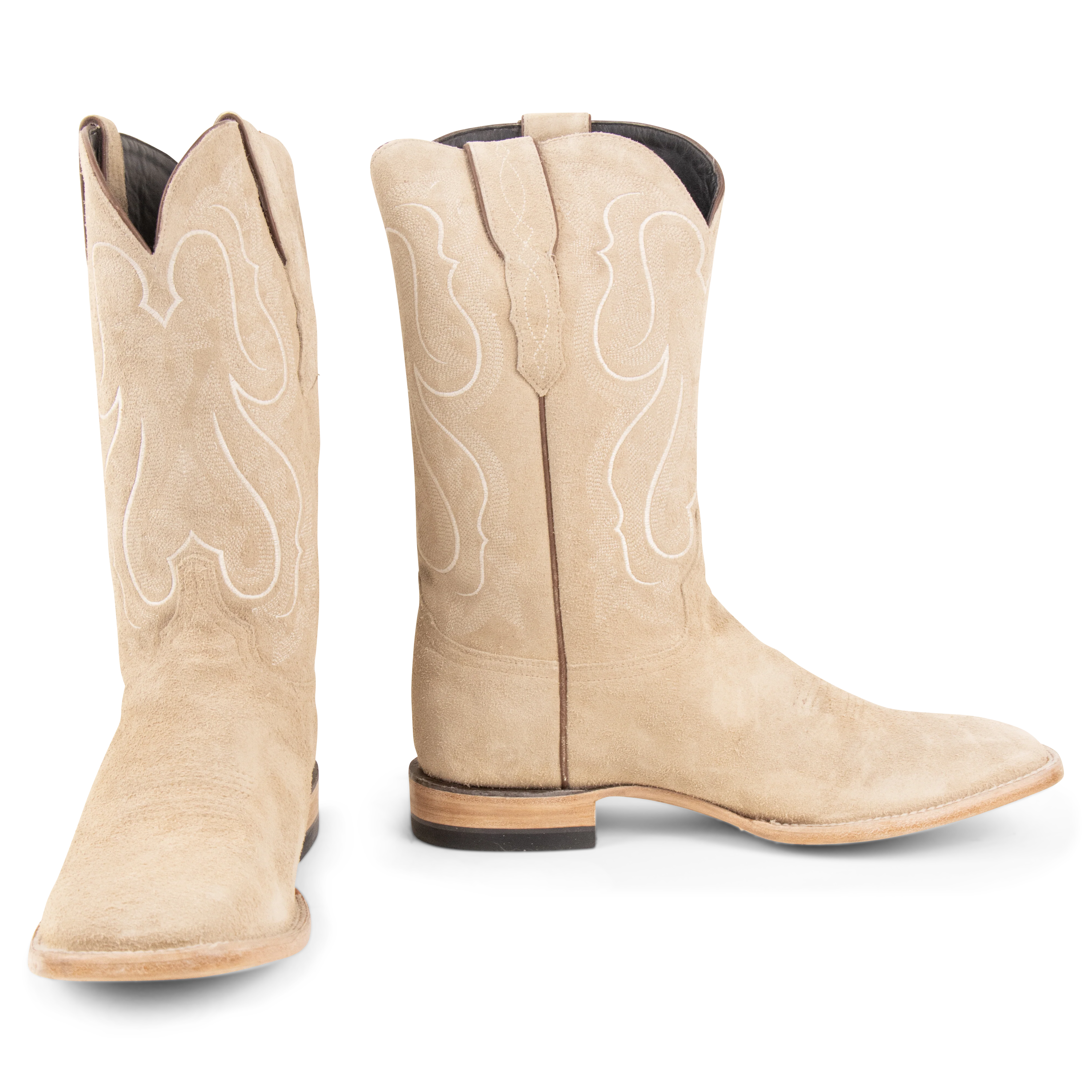 Stonewashed Rough Out Sand - Square Toe